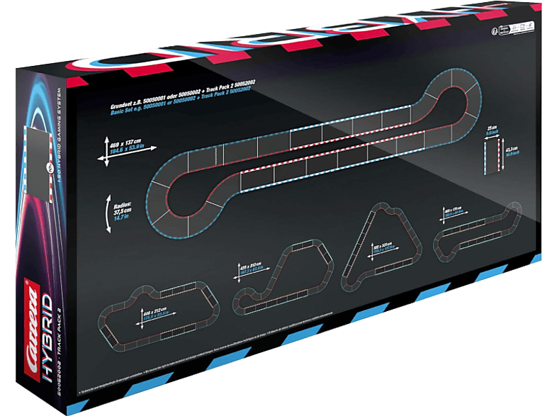 Carrera Hybrid: Zubehör Track Pack 2 Streckenerweiterung, Schwarz — Foto 2 von 2