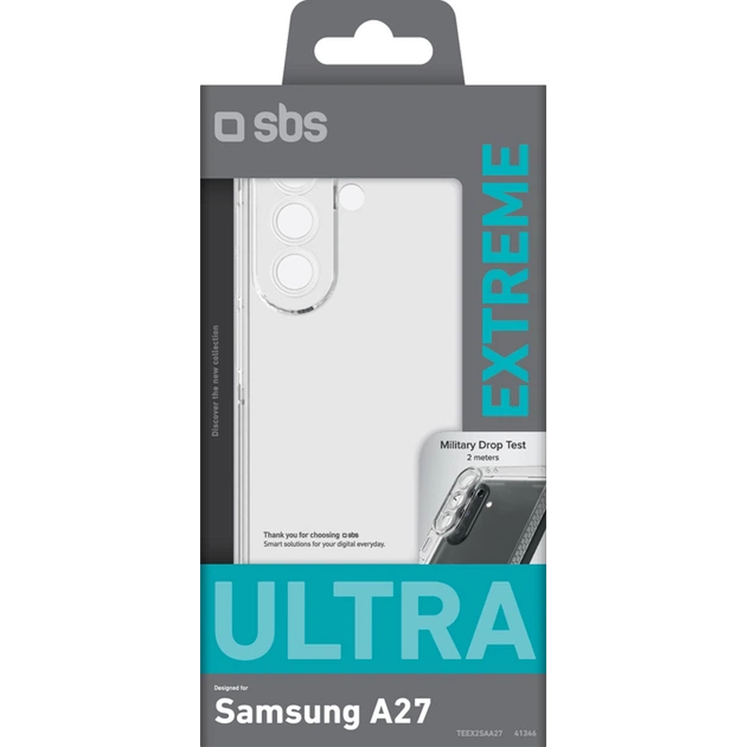 SBS 'EXTREME' serie verpakking voor Samsung A27 telefoonhoesje.