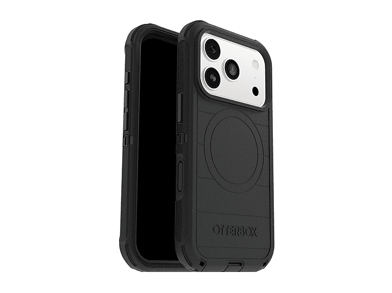 OTTERBOX Defender Series Pro MagSafe Cover per iPhone 17 Max,antiurto e resistente alle cadute,sottile, testata 7x norme MIL-STD 810G, Nero