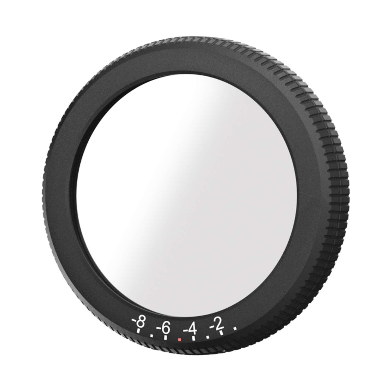 Un filtro grigio con scala da -8 a -2 e bordo zigrinato.
