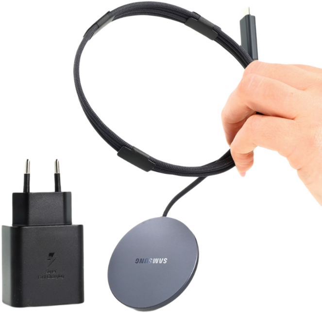 SAMSUNG Wireless töltőpad, 45W hálózati töltővel, sötét szürke (EP-P2900TBEGWW)