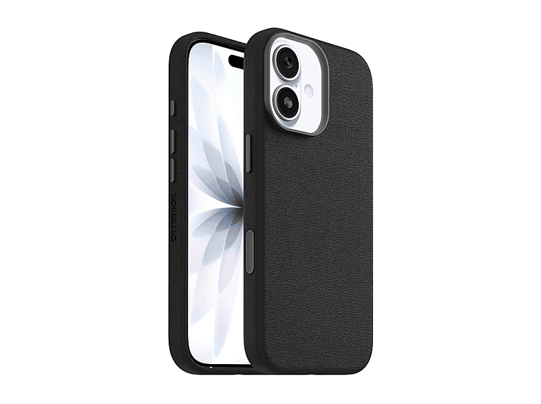 OTTERBOX Symmetry Series Cactus Leather MagSafe Cover per iPhone 17,antiurto e resistente alle cadute,sottile, testata 3x norme MIL-STD 810G, Nero