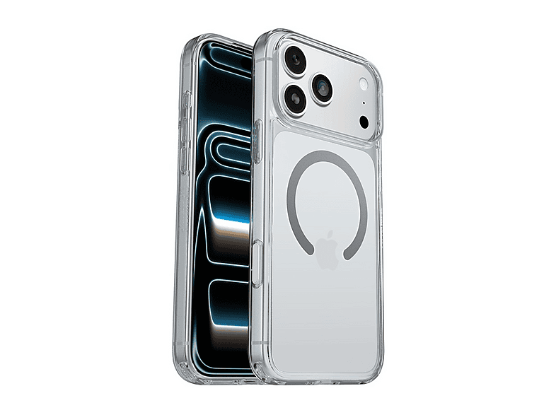 OTTERBOX Symmetry Series Clear MagSafe Cover per iPhone 17 Pro Max,super resistente a shock e cadute,sottile, testata 3x norme MIL-STD 810G, Trasparente