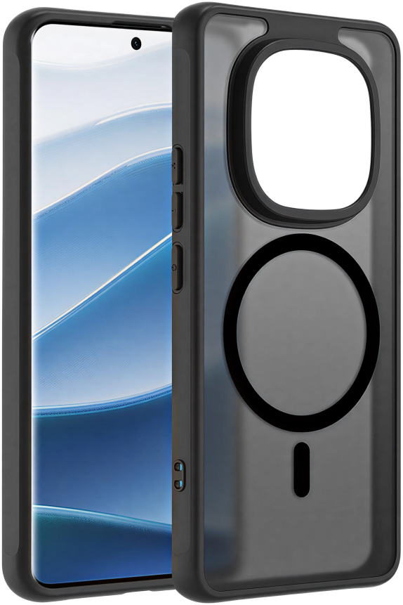 CASE AND PRO Redmi Note 15 5G mágneses szilikon hátlap, fekete (MAG-REDMIN15BK)