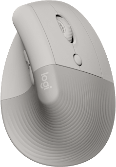 LOGITECH LIFT függőleges ergonomikus egér, jobbkezes kivitel, homok, 2,4GHz+BT (910-007771)