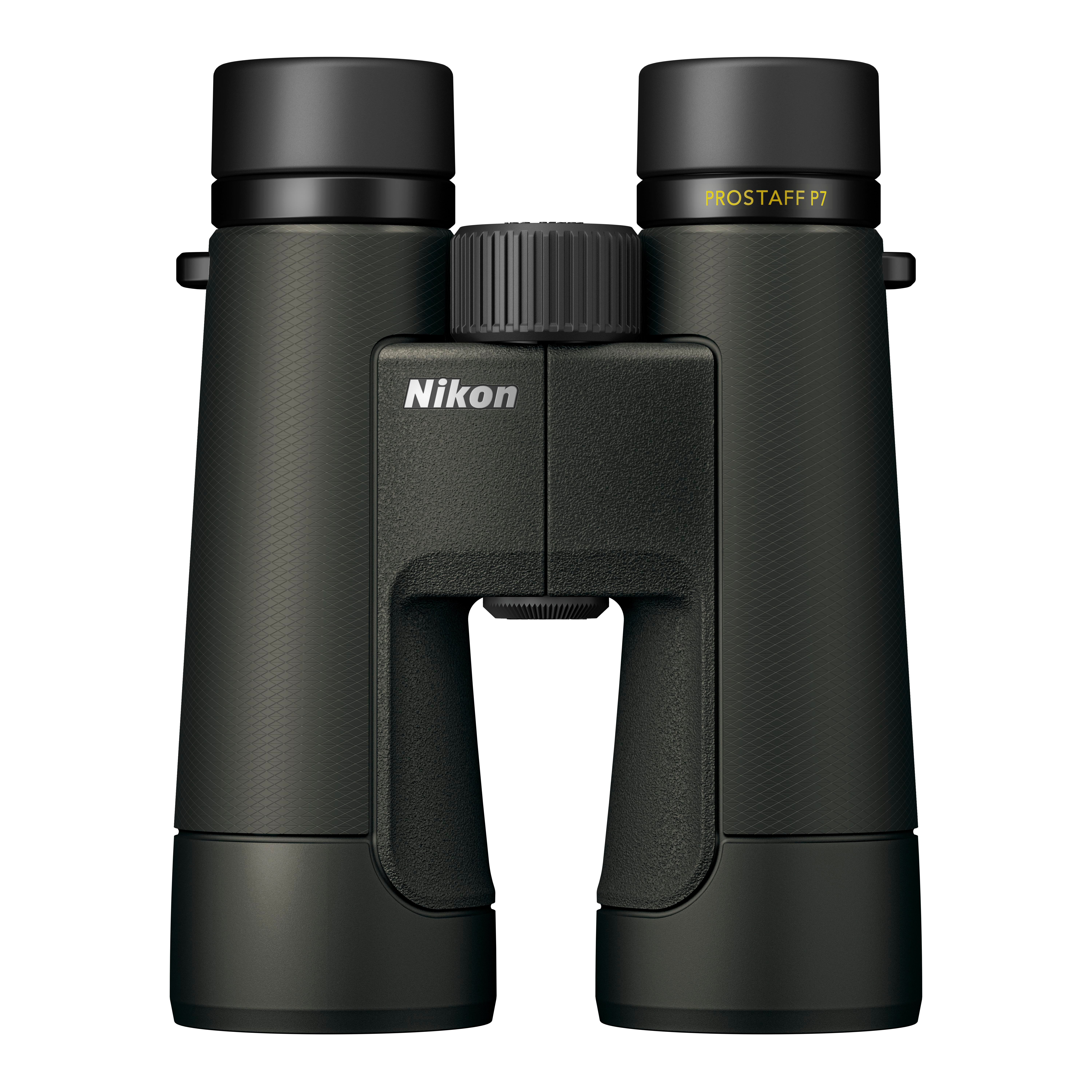 Schwarze Nikon Fernglas mit gerändeltem Fokusrad und 