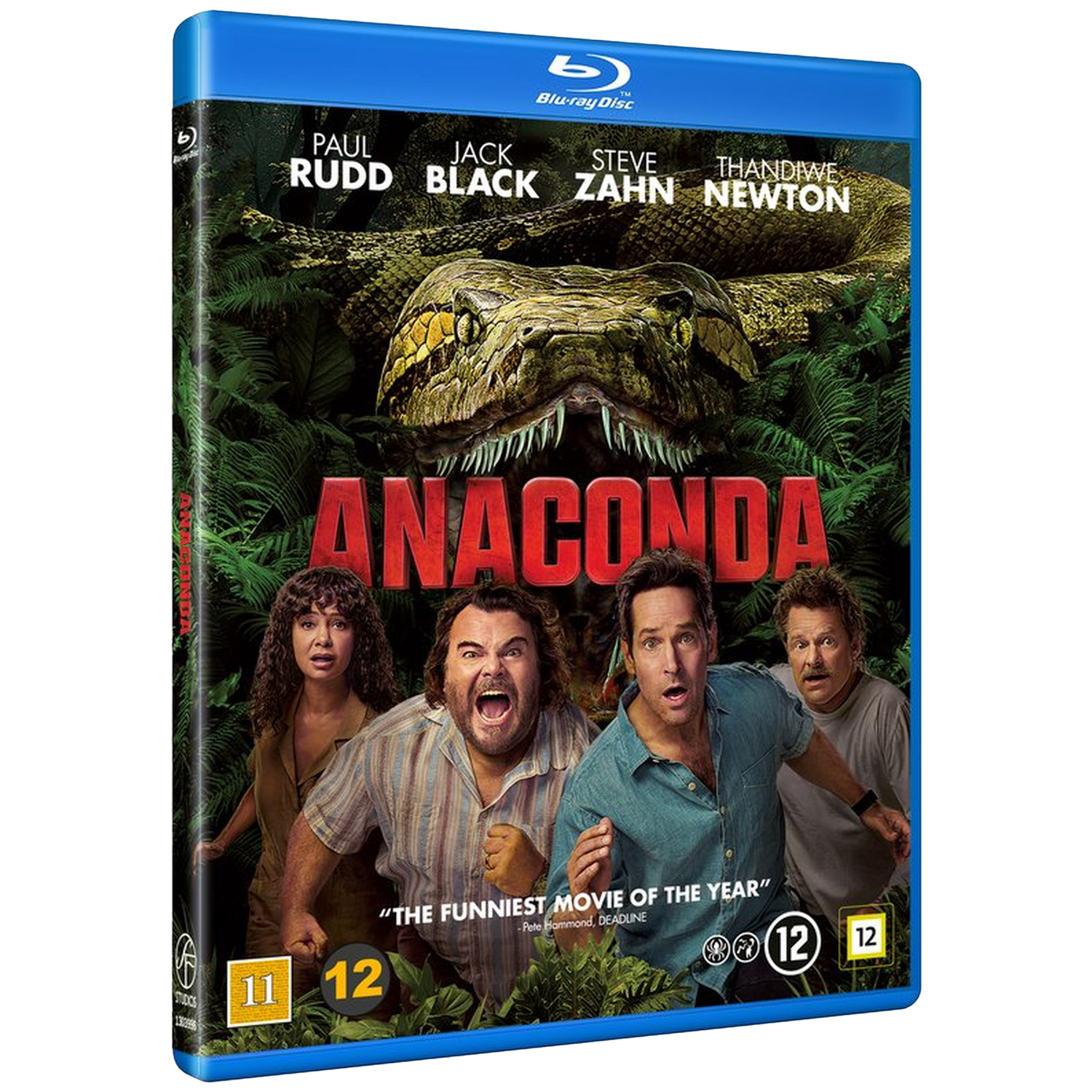 Blu-ray hoes: ANACONDA met acteurs en een slang in de jungle.