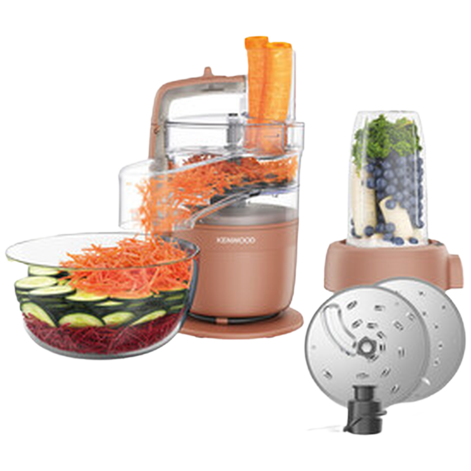 Kenwood Multipro Go Fdp23.380rd Foodprocessor Clay 900 W