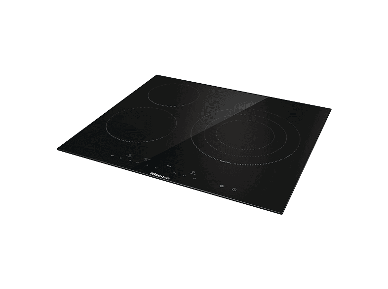 Placa vitrocerámica - Hisense E6332BSCE, 3 zona(s), 30 cm Zona Grande, 59 Ancho, Temporizador, Control Táctil, Negro – imagen 2