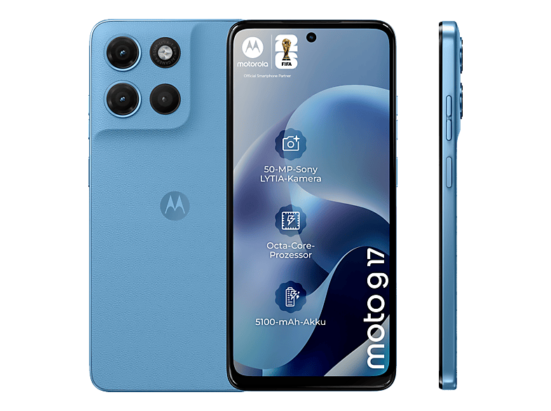 MOTOROLA moto g17 128 GB PANTONE® Alaskan Blue Dual SIM