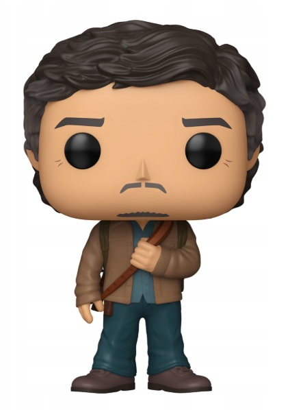 Figurka Funko Pop! mężczyzny z brązowymi włosami, wąsami i niebieską koszulą.