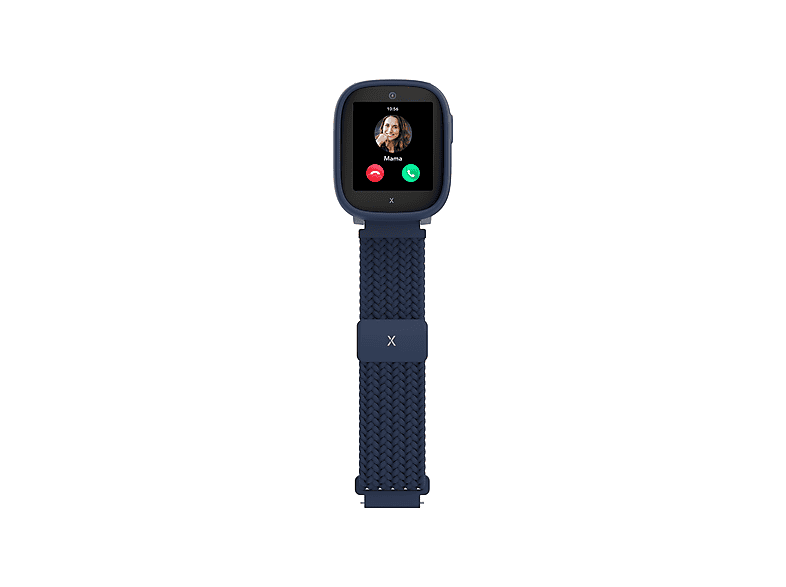XPLORA X6 Gen 2 Kindersmartwatch Textilarmband, L 90 - 146 mm / B 22mm x H 3.3 mm, Blau