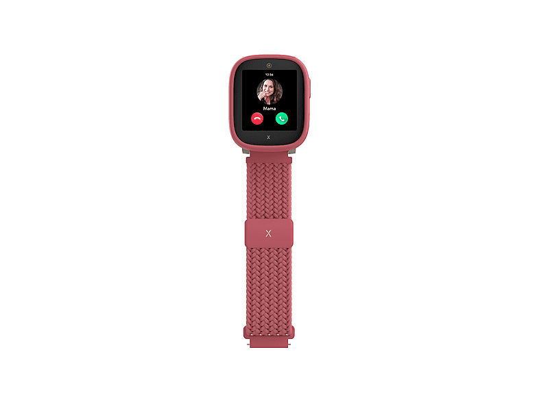 XPLORA X6 Gen 2 Kindersmartwatch Textilarmband, L 90 - 146 mm / B 22mm x H 3.3 mm, Pink