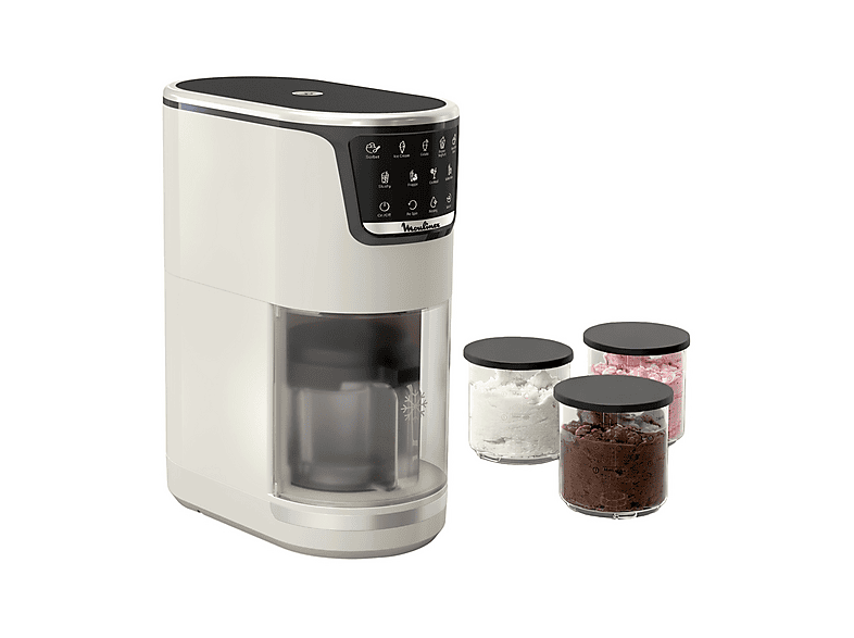 GELATIERA MOULINEX DOLCI MJ602A, Potenza massima 600 W, Recipiente da 1,4 l, 1 velocità, Bianco