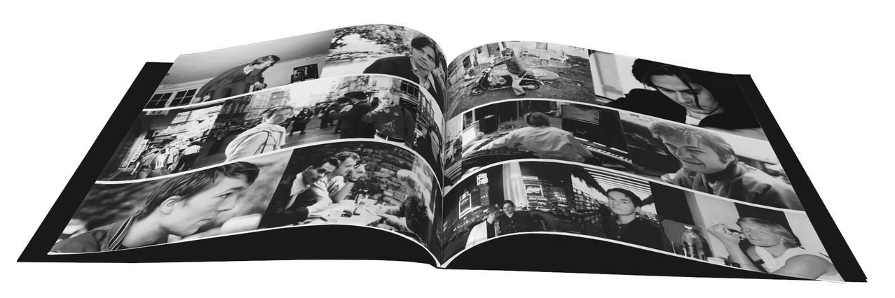 Schwarz-weiße Collage aus mehreren Fotos von Menschen und Straßenszenen.