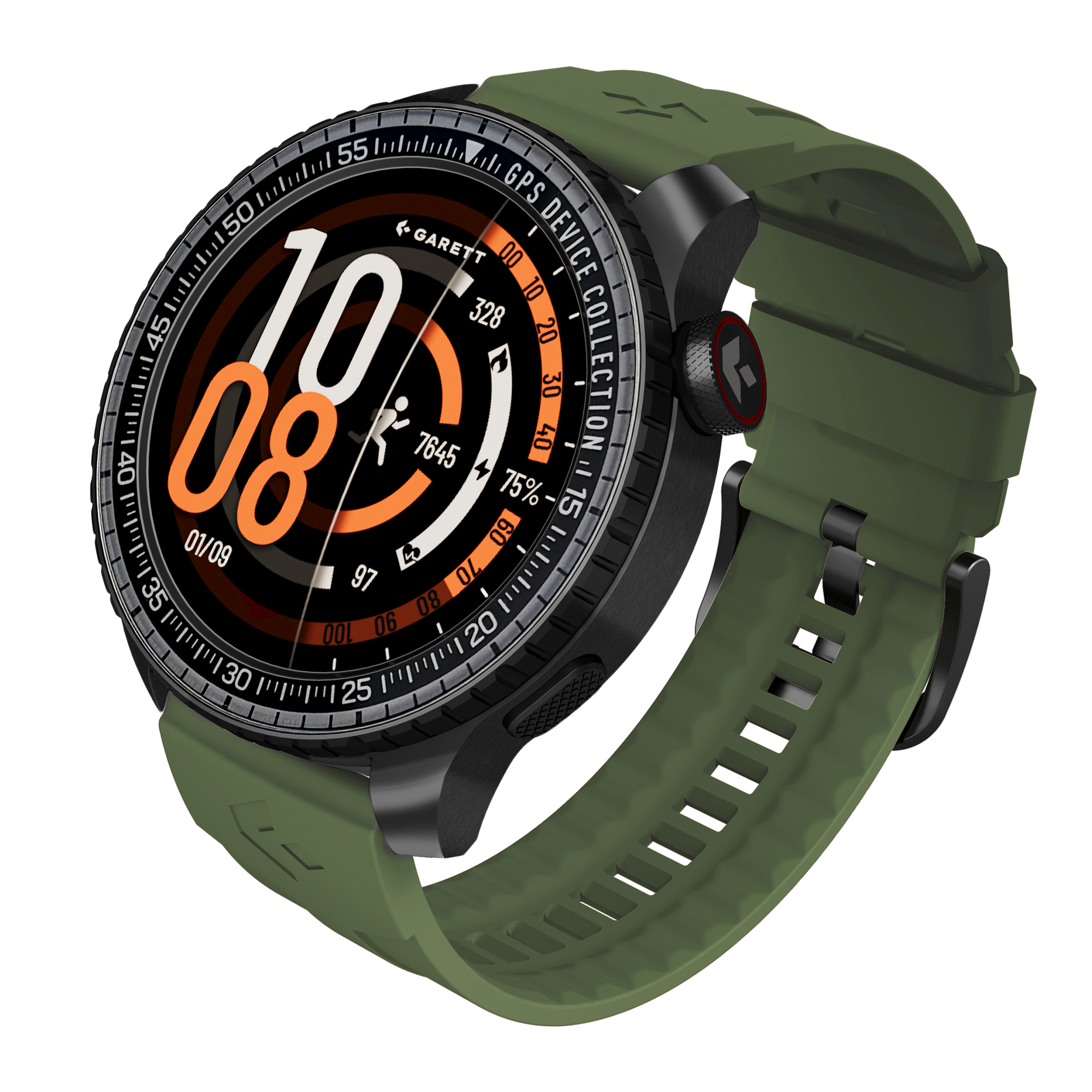 GARETT Compass GPS férfi okosóra, fekete (COMPASS_GPS_BLK)