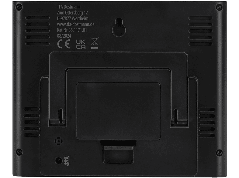 TFA 35.1171.01 CONTRAST Funk-Wetterstation + 1 Thermo-Hygro-Sender, Schwarz — Foto 2 von 5