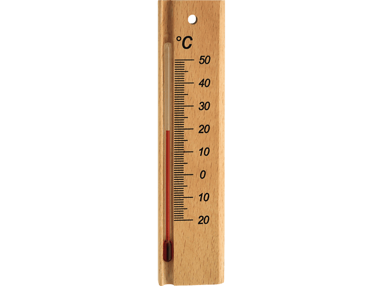 TFA 12.1053.05 Analoges Innenthermometer, aus Buchenholz, Natur