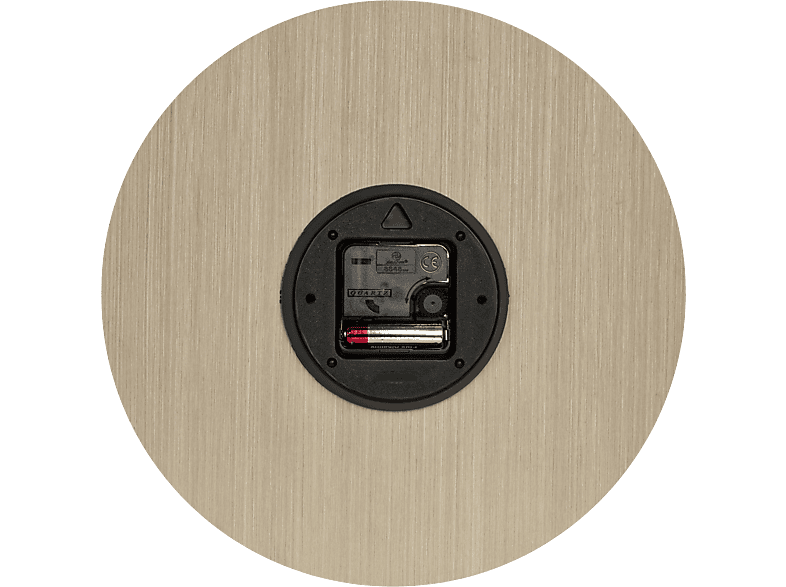 TFA 60.3072.01 Analoge Wanduhr, aus Holzfurnier mit natürlicher Maserung, Holz hell — Foto 3 von 3