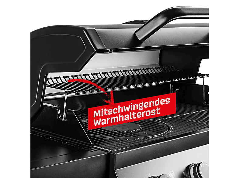 LANDMANN 19348 Cool Black 4.1 Classic Gasgriller, Schwarz (17,6 kW) — Foto 4 von 5