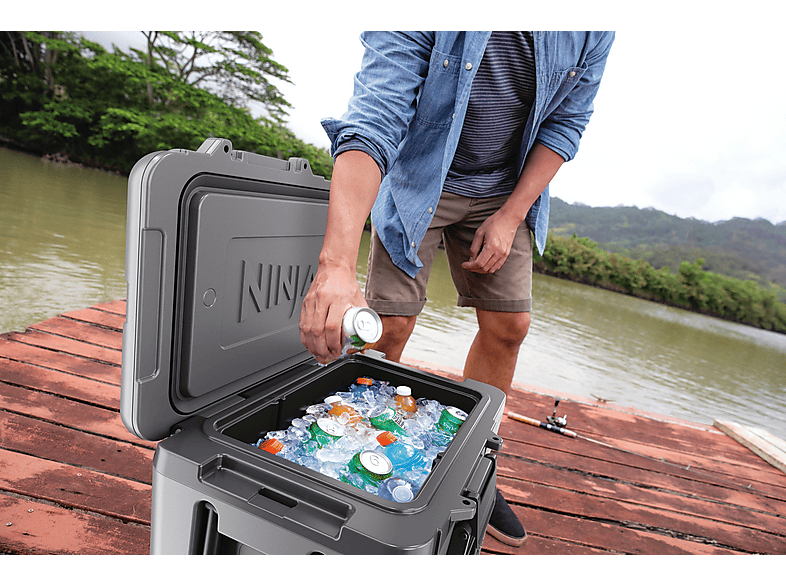 Ninja FB245EUGY FrostVault Kühlbox mit Rädern und Trockenzone (42 l, Grau) — Foto 4 von 5