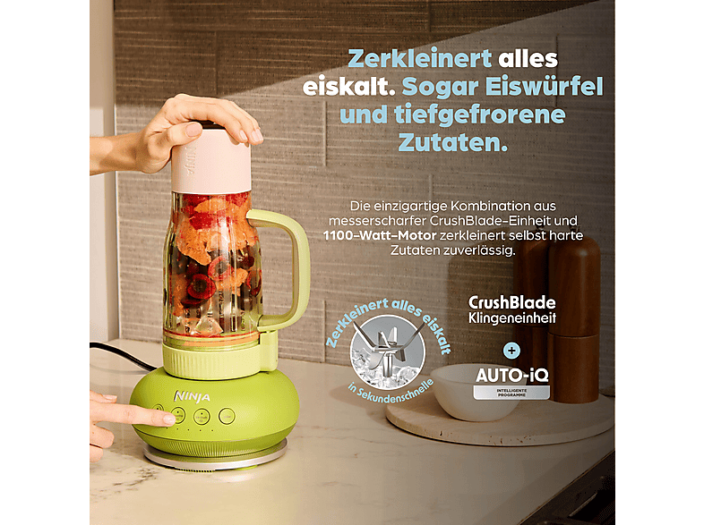 Ninja DB351EUPR BlendBoss To-Go Becher Mixer (Lavendel, 1100 Watt, 650 ml) — Foto 2 von 5