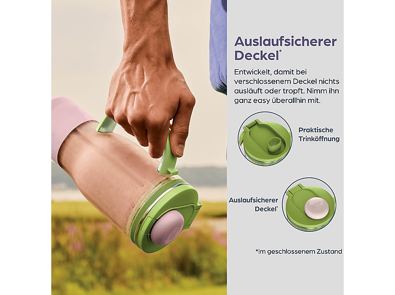 Ninja DB351EUPR BlendBoss To-Go Becher Mixer (Lavendel, 1100 Watt, 650 ml) — Foto 4 von 5
