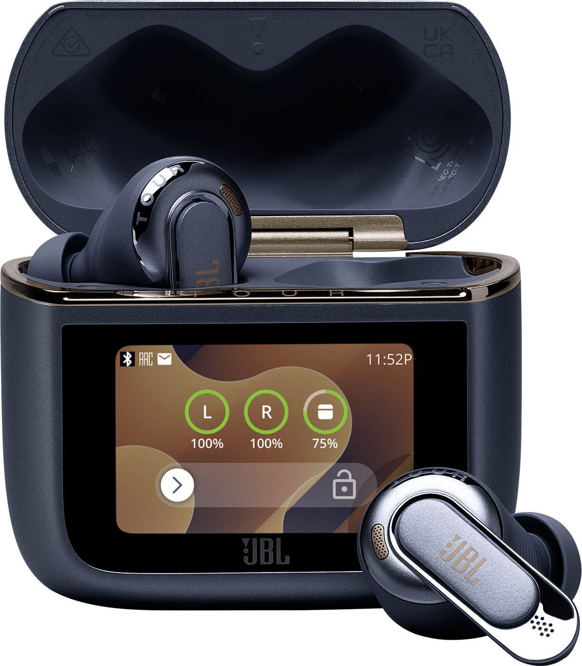 JBL Tour Pro3 TWS vezeték nélküli fülhallgató, kék