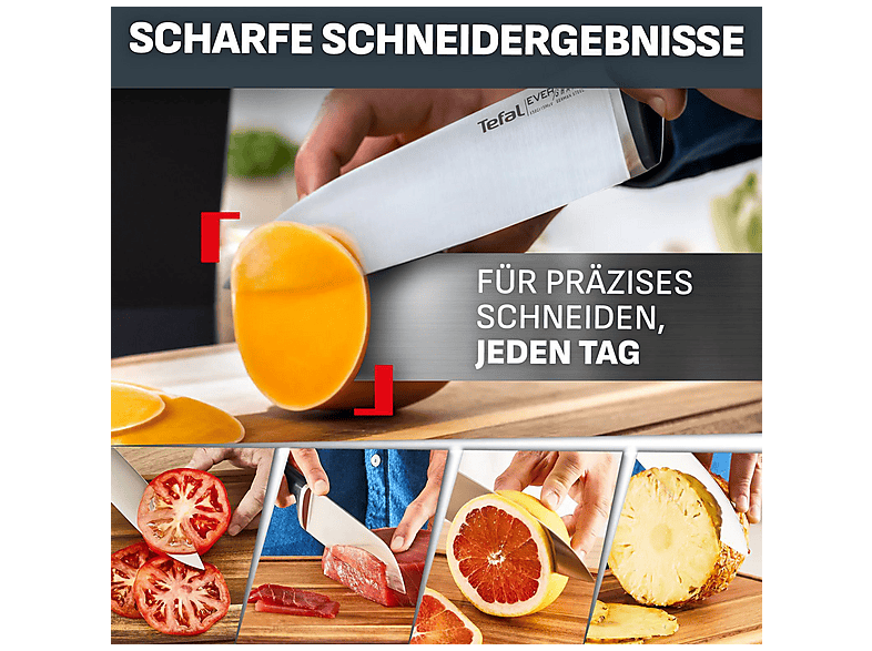 Tefal K297S6 EverSharp Pro 5-teiliges Messer-Set mit selbstschärfendem Messerblock — Foto 3 von 5