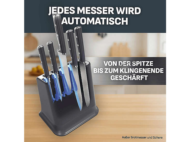Tefal K297S6 EverSharp Pro 5-teiliges Messer-Set mit selbstschärfendem Messerblock — Foto 4 von 5