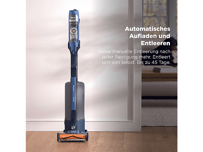 SHARK IA3241EUT PowerDetect Speed Pet Pro Clean & Empty Stielsauger, Akkubetrieb, 350 Watt