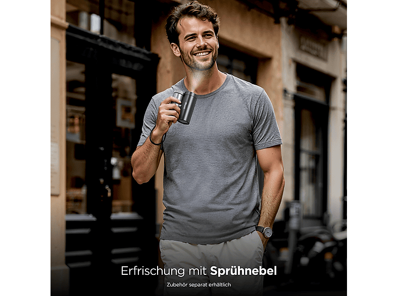 Shark FA022EU ChillPill 3-in-1-Sprühnebel- und InstaChill-System, Handventilator Karbonschwarz (15 Watt, 10 Geschwindigkeitsstufen) — Foto 4 von 5