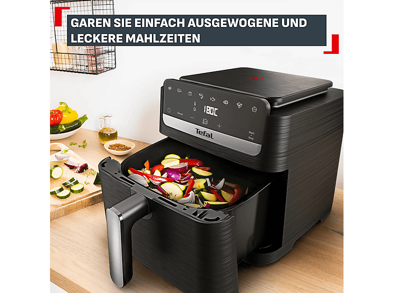Tefal EY8618 Easy Fry Mega Compact Heißluftfritteuse 7,5 l, Schwarz — Foto 2 von 5