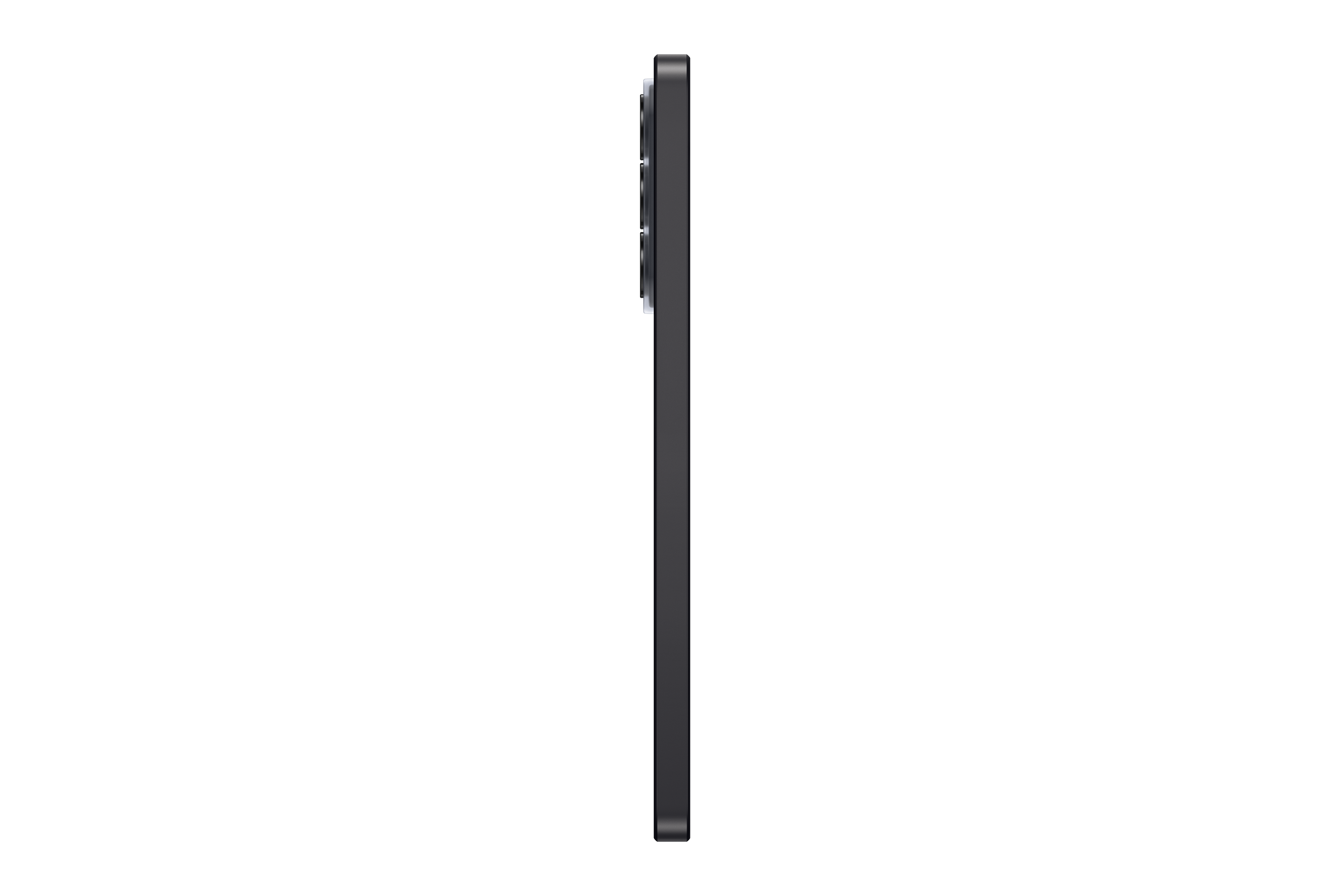 Dunkelgraues Smartphone im Profil mit Kamera-Array.