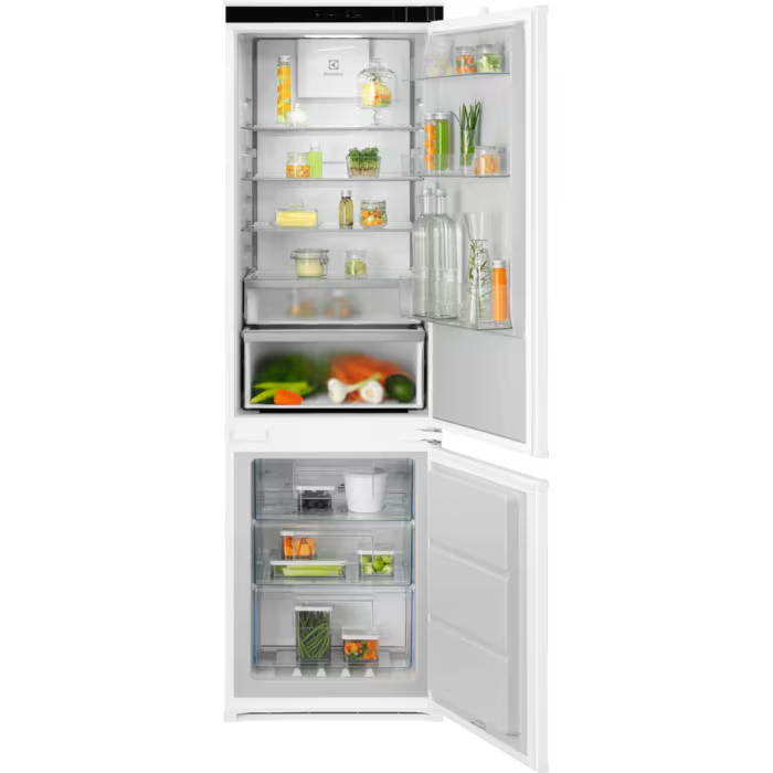 ELECTROLUX ENA7CD18S Beépíthető kombinált hűtőszekrény 177 cm, TwinTech, NoFrost, AI CoolAssist funkció