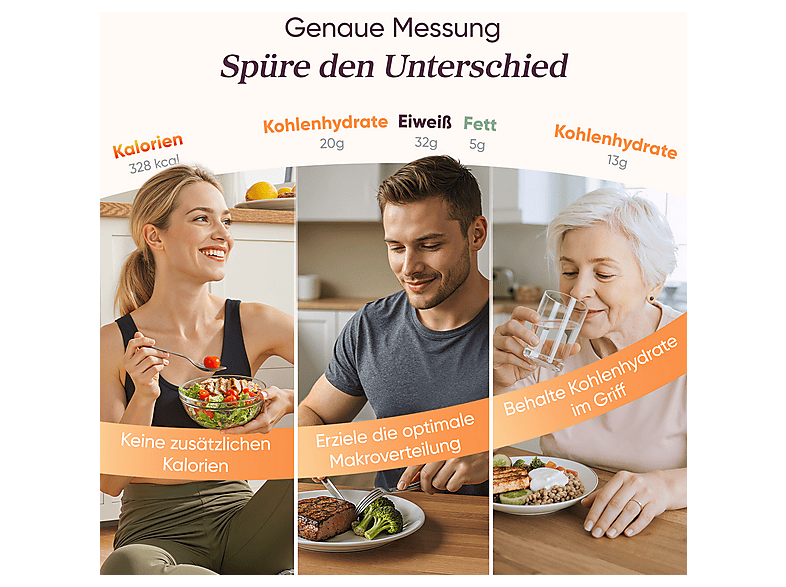 Cosori CNS-R0001S-X Smarte Küchenwaage / Ernährungswaage (Max. Tragkraft: 5 kg) — Foto 3 von 5