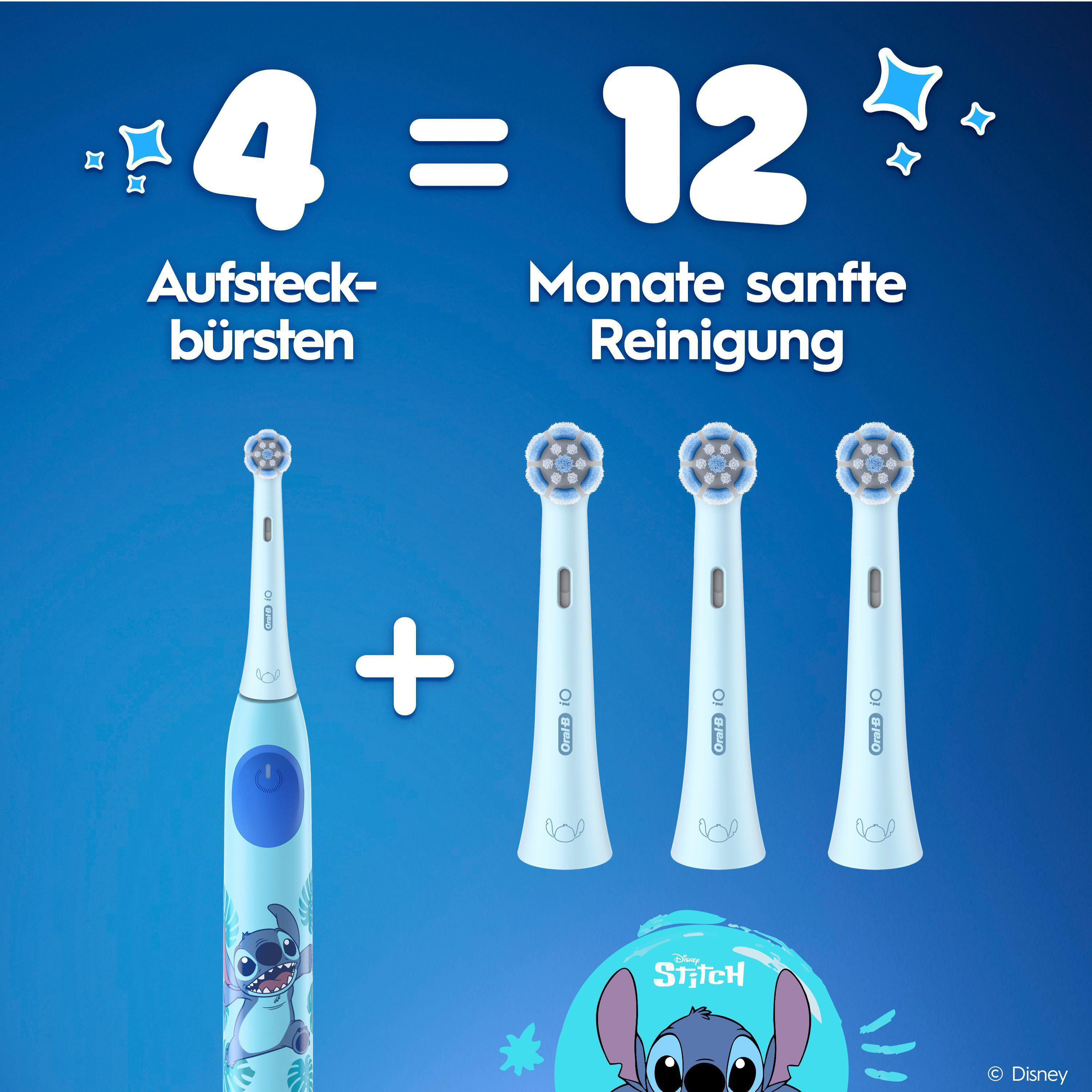 Oral-B Aufsteckbürsten: 4 Stück für 12 Monate sanfte Reinigung.