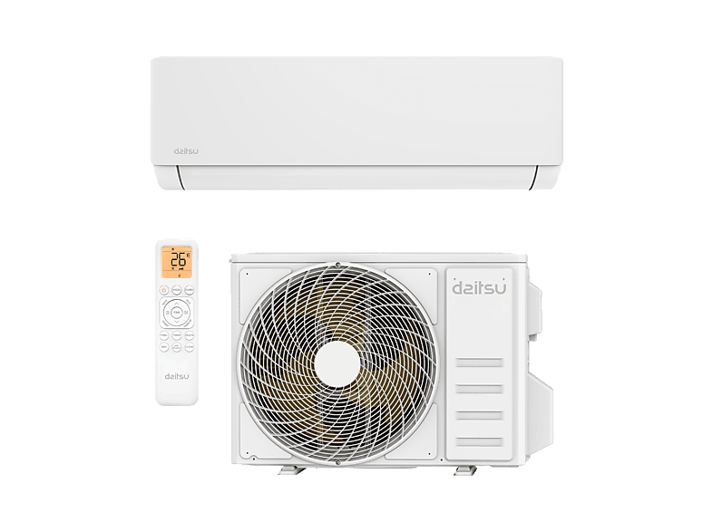 Aire acondicionado Split 1 x - Daitsu 3NDA01700 Artic DS-18KZ, 4420 fg/h, Inverter, R32, Blanco