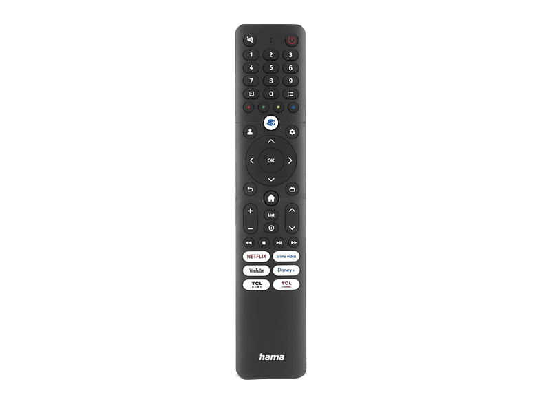 Mando a distancia - Hama 00221068, Para Televisores TCL, Programable, Botones Inteligentes, Negro