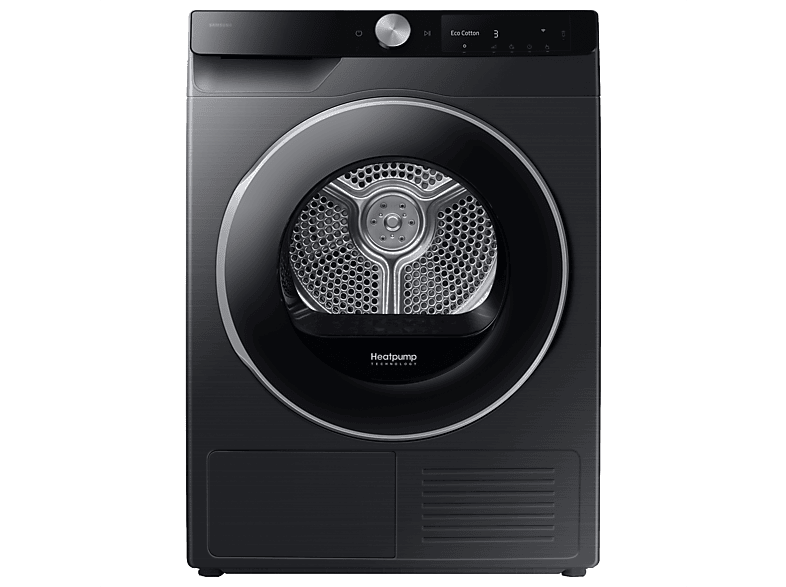 Secadora bomba de calor - Samsung DV90DG6845LBU3, 9 Kg, 18 programas, Wifi, AI Dry+ Clase A, Negro