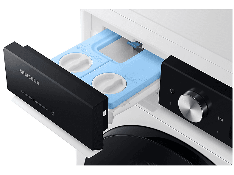 Lavadora carga frontal - Samsung WW90DB7U94GEU3, 9 kg, 1400 rpm, Autodosificación, AI EcoBubble™, Clasificación Energética A, Blanco