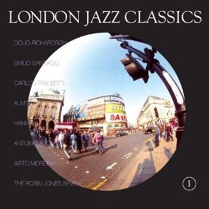 London Jazz Classics Albumcover mit Blick auf Piccadilly Circus, London.