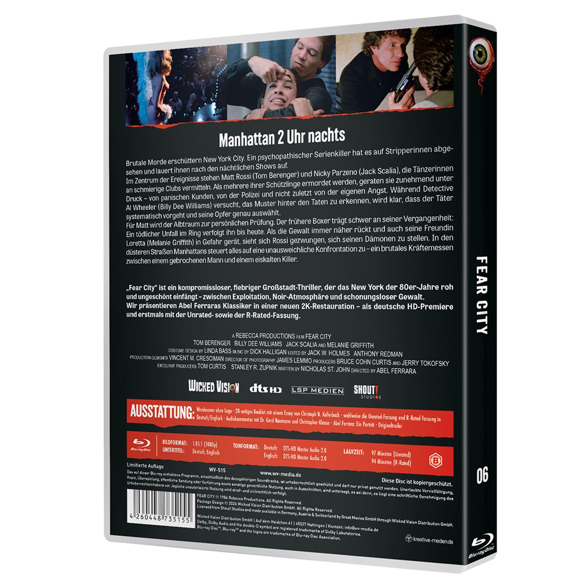 Blu-ray-Cover mit Filmtitel Manhattan 2 Uhr nachts, Besetzung und Filmbeschreibung.