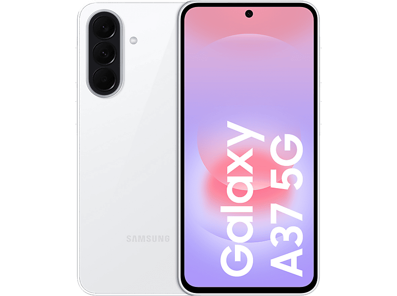 Móvil – Samsung Galaxy A37, Blanco, 128 GB, 6 GB RAM, 6.7″ FHD+, Exynos 1480, 5000 mAh, Android 16
