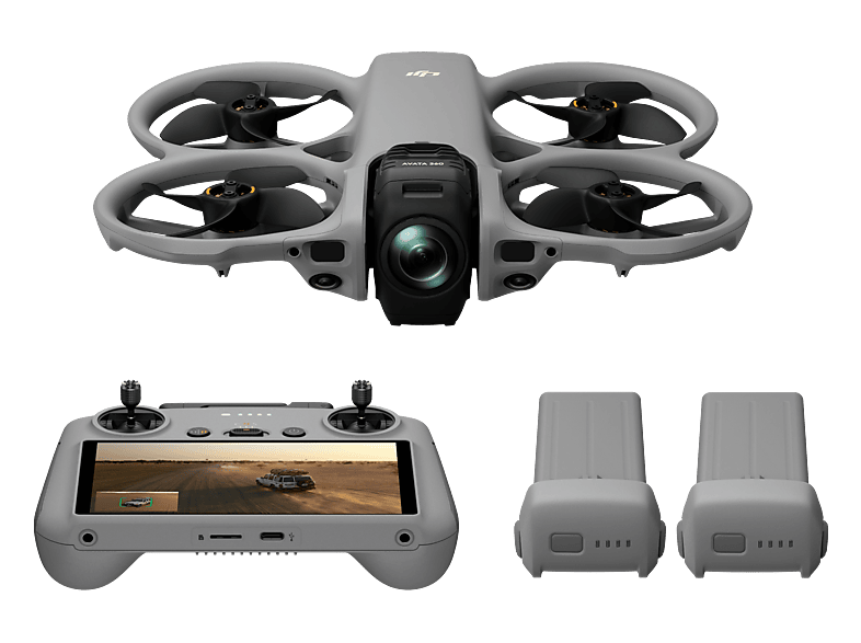 Dron DJI Avata 360 Fly More Combo z aparaturą RC 2, FPV, filmy 360° w jakości 8K/60FPS HDR, wbudowana osłona śmigieł