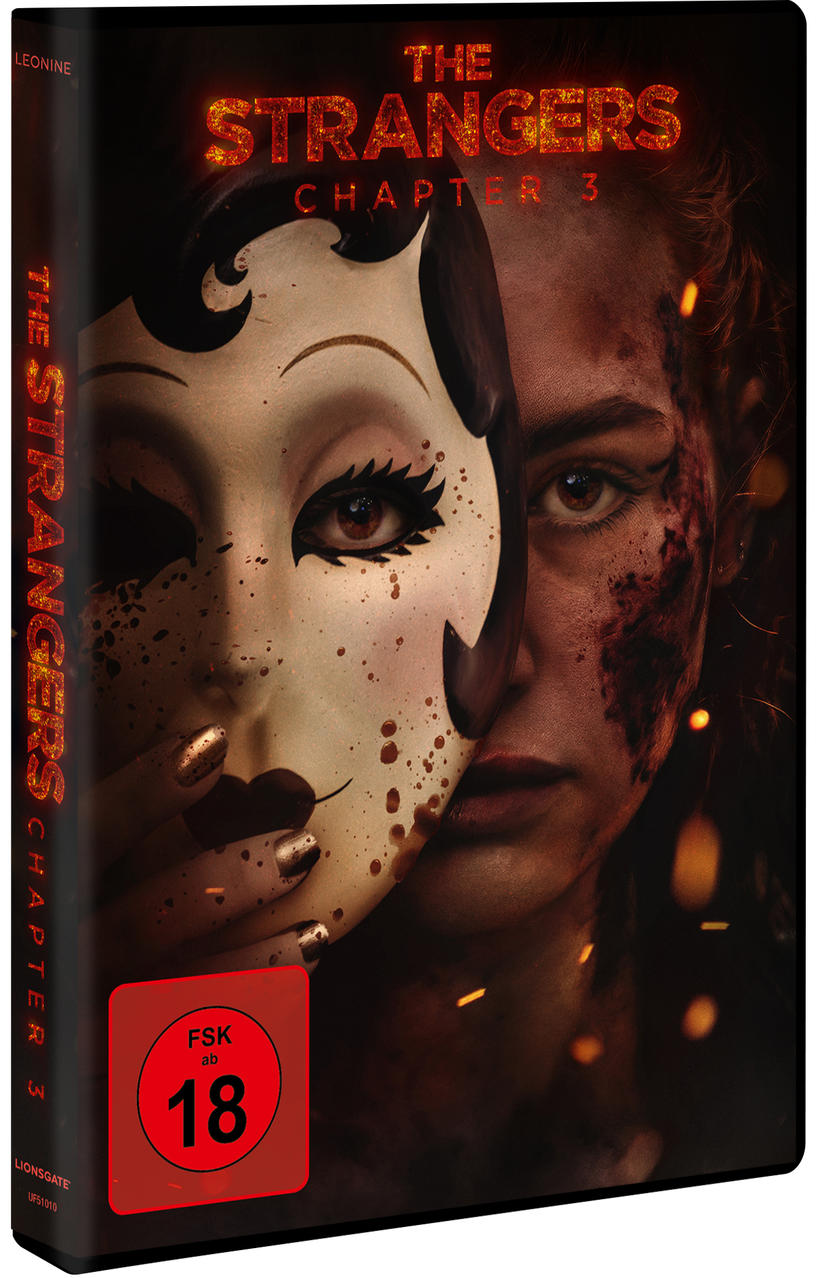 Filmplakat mit gesichtsmaske und verletztem gesicht, FSK 18.