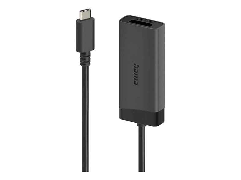 HAMA USB-C-Stecker - DisplayPort/HDMI™-Buchse, Ultra-HD 4K@60hz Video-Adapter, Schwarz