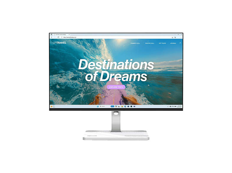 Monitor - Lenovo L24D-4C, 23.8" Full-HD, 144 Hz, 1 ms, IPS, FreeSync, Docking USB-C, Ajustable altura, Altavoces incorporados