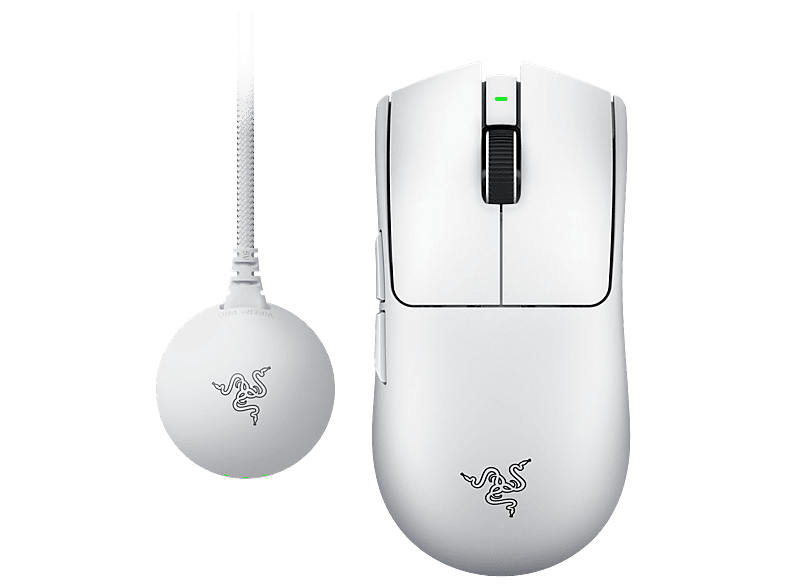Ratón gaming - Razer Viper V4 Pro, Tipo de transmisión Inalámbrica, 50000 DPI, Ultraligero, Blanco