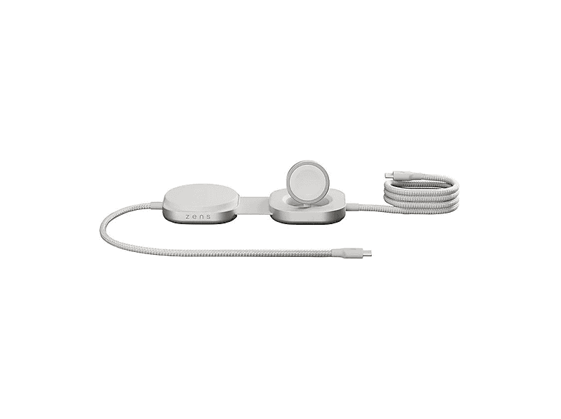 OTTERBOX ZENS Wireless Charging Cable Pro 3, Cavo di Ricarica USB-C a da 1.5 m, MagSafe e Qi2 15W, Compatibile con iPhone Air/17/16/15/14/13/12, AirPods Apple Watch, Bianco